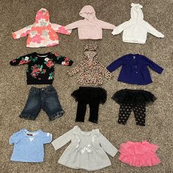Almost New Baby Girl Hoodie Jacket Outfit Tutu Bundles With Great Condition 
