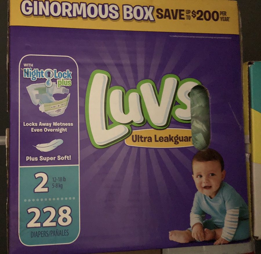 Size 2 diapers LUVS