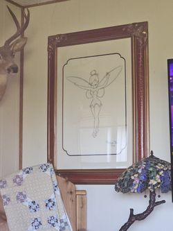 Disney Tinkerbell Print and Beautiful Frame