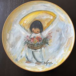 Signed Vintage Decorative Plates of Adorable Children 