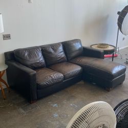 Brown Leather Couch
