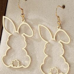 Gold Bunny Earrings 