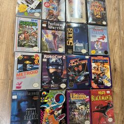16 Complete In Box CIB NES Nintendo Games Lot / Bundle Metroid Castlevania