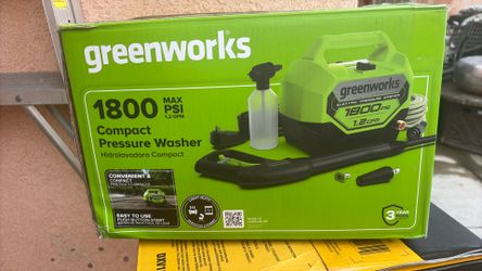 Green works 1800 psi pressure washer