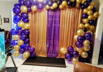 Backdrop n balloon Garland