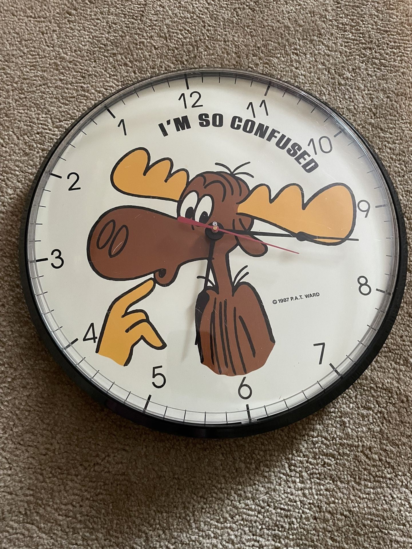 Bullwinkle Backwards Clock