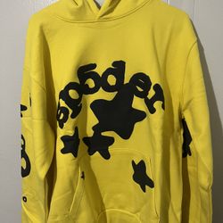 Sp5der Beluga Hoodie Gold Size Large