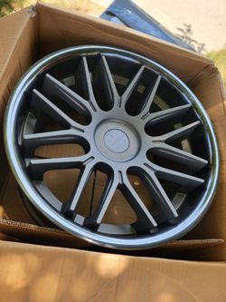 One Brand New Blaque Diamond Car Rim 