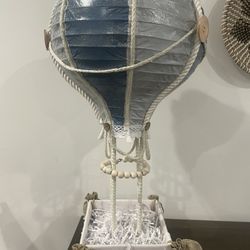 Hot Air Balloon, Dusty Blue 