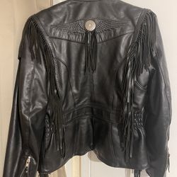 Harley Davidson Women’s Leather Riding Jacket SZ XS 
