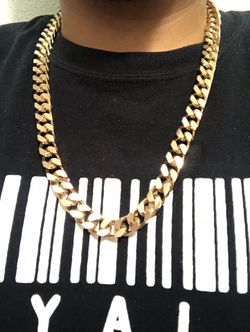 14K Gold filled Thick Cuban link chain