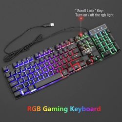 Gaming Keyboard & Colorful Mouse 