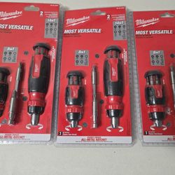 14-In-1 Ratcheting Multi-Bit and 8-In-1 Ratcheting Compact Multi-bit Screwdriver Set (2-Piece