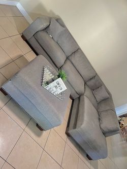 Sectional with ottoman