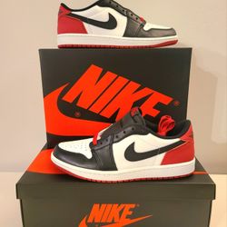 🔥💦 Size 11.5 - Jordan 1 Retro Low OG Black Toe 💦🔥