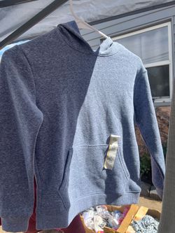 Kids Gray blue Pullover Hoodie Size S