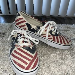 Vans Authentic (Van Doren) Retro Flag - Men’s 9.5