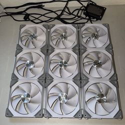 Lian Li SL120 x9 Fans RGB