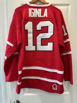 Jerome Iginla 2010 Hockey Olympics team Canada Signed Autographed jersey