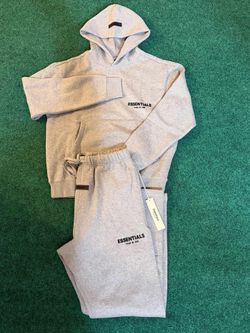 white essential hoodie