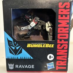 Transformers Toys Studio Series Core Class Bumblebee Ravage Action Figure, 3.5”