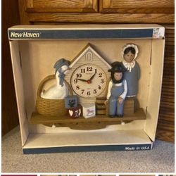 Vintage New Old Stock New Haven Burwood Wall Clock