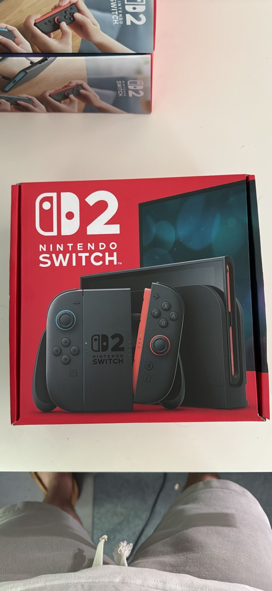 Nintendo Switch 2 in hand
