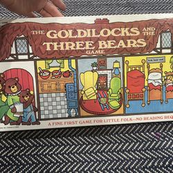 Vintage 1973 Goldilocks And The Three Bears Board Game