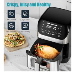 DEIME Air Fryer 6.2 QT Oilless 1500W Large capacity 