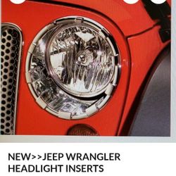 NEW JEEP WRANGLER CHROME HEADLIGHT 