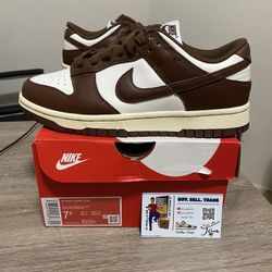 Size 7.5W / 6M - Nike Dunk Low Cacao Wow Brown