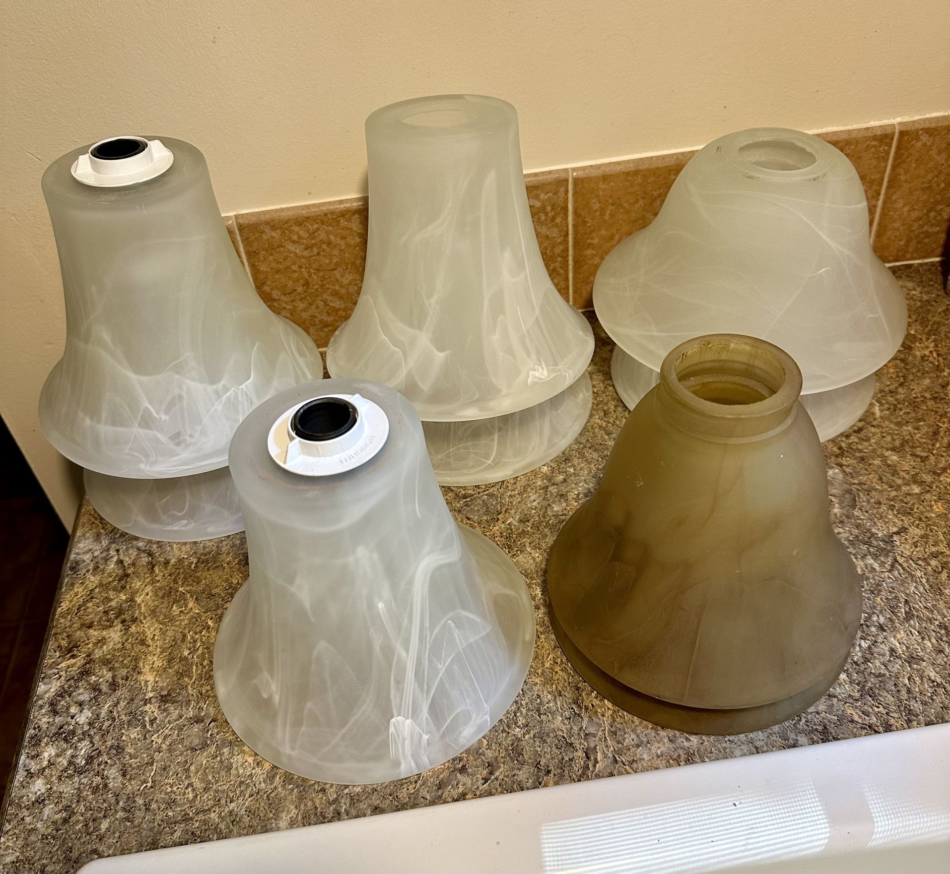 Glass Lampshades Various Sizes