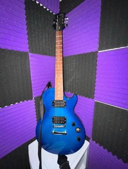 Electric guitar and amplifier
