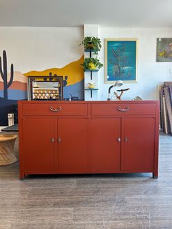 Buffet / Sideboard / Credenza / Entertainment Center / Burnt Orange / Vintage!