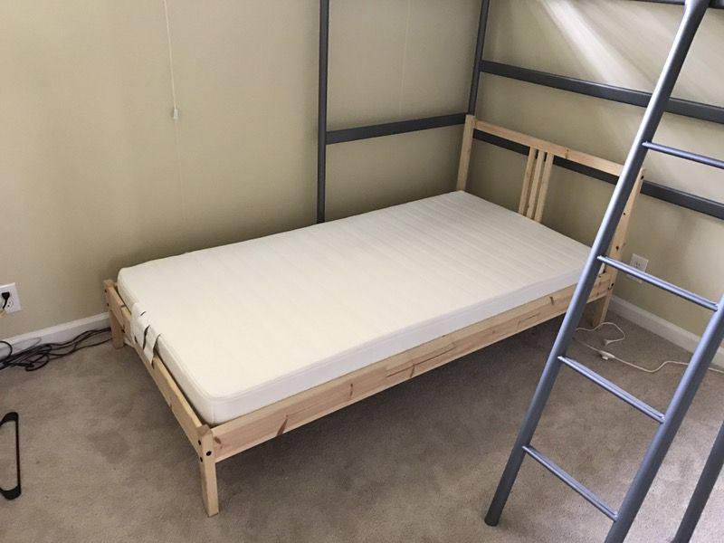 IKEA Tarva Bed Frame + Meistervik Foam Mattress Twin