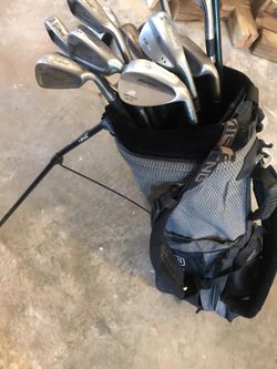 Golf clubs irons putter bag LOT