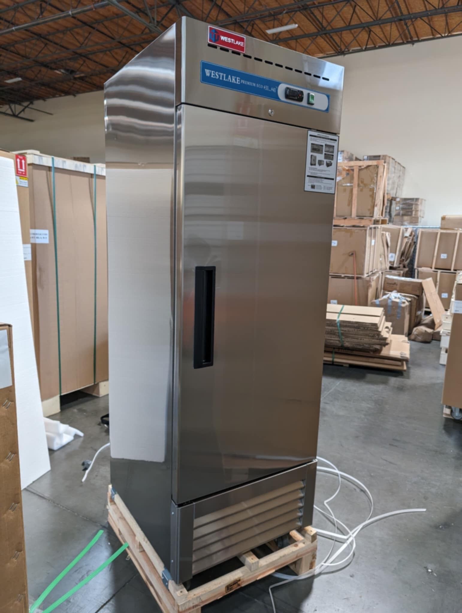 1 Door Stainless Steel Freezer