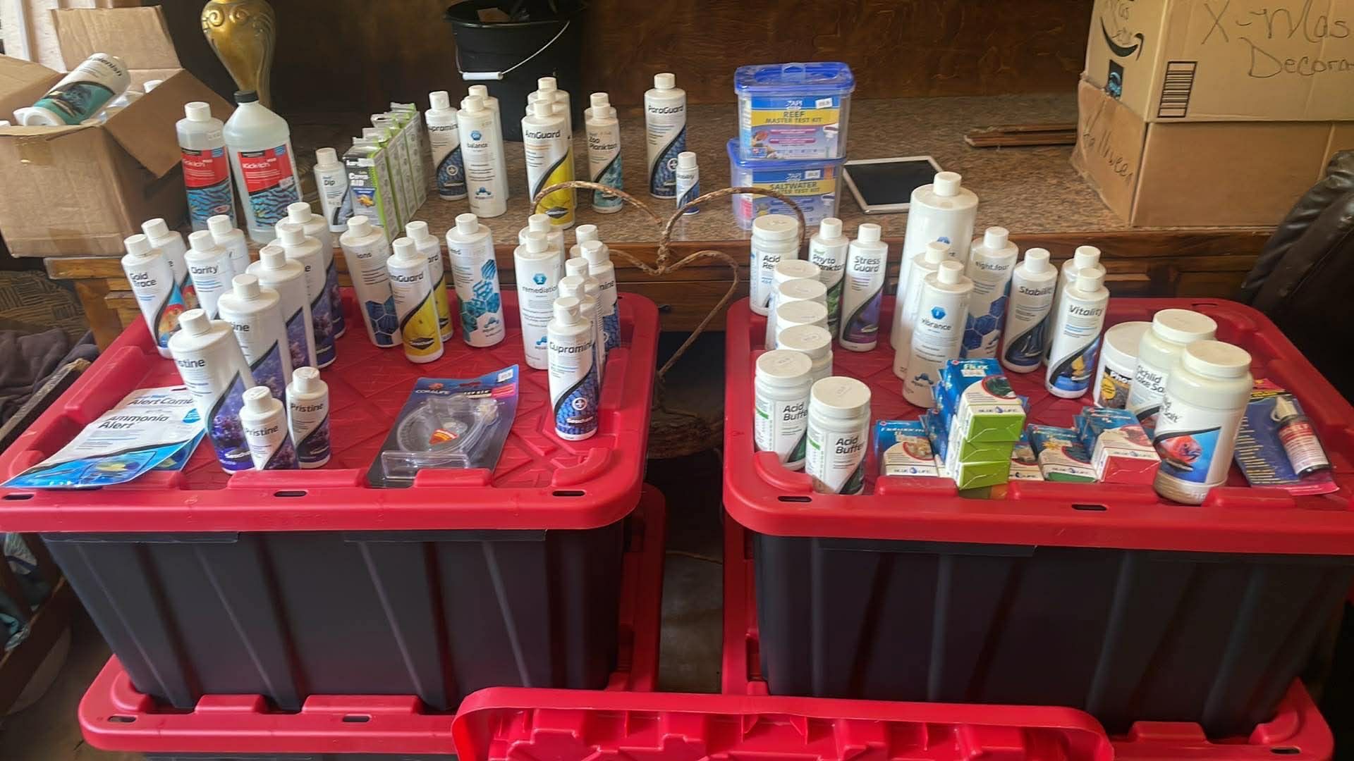 Huge lot of new aquarium chemicals