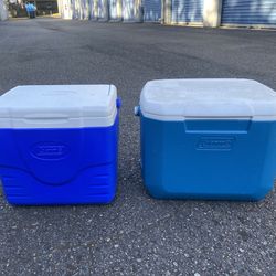 Two Small Igloo Cooler Chests