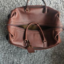 Leather Allen Edmonds Wheeled Luggage