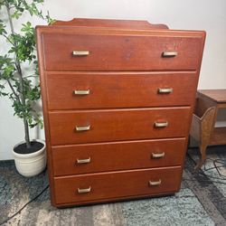 Dresser Wooden Rolling Chest of Drawers Storage