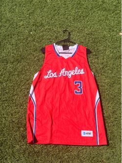 Chris Paul #3 Los Angeles Clippers Red Basketball Jersey Mens XL Fan Jersey