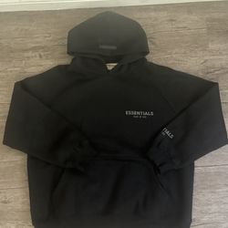 Fear Of God Essentials Hoodie Black