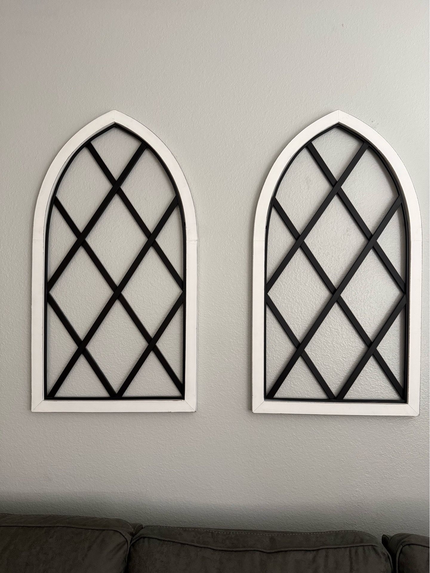 Farmhouse Arched Wood/Metal Wall Decor