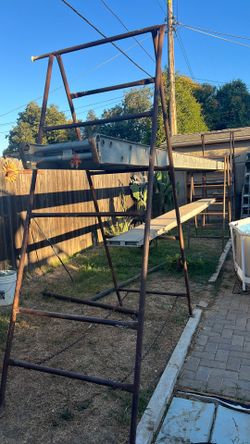 Scaffold And Two Planks