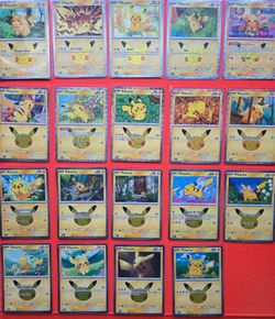 Pokemon 30th Celebration Pikachu lot , Read Description