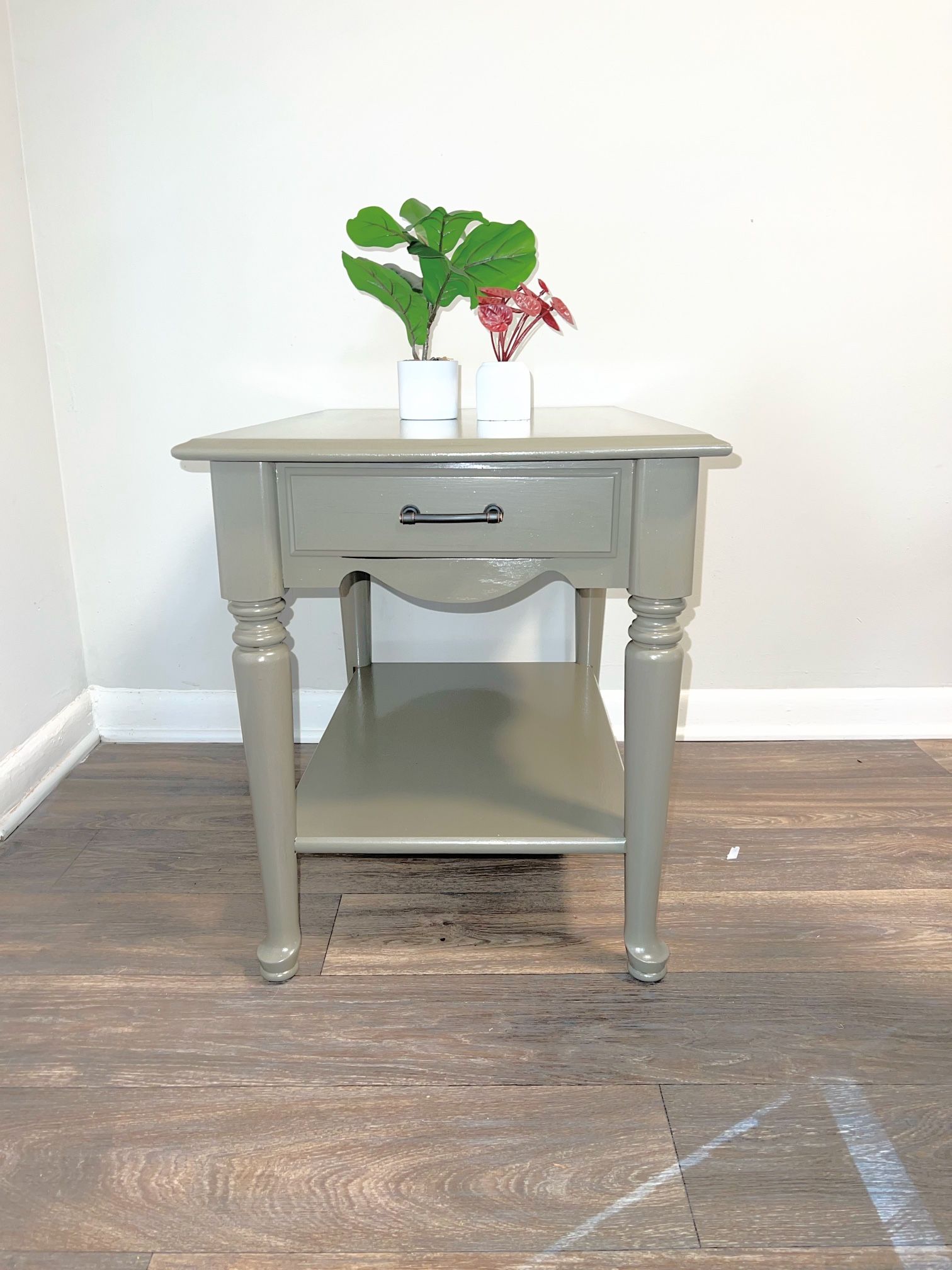 Refinished Side Table Or End Table