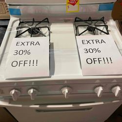 HOTPOINT RGBS330DRWW 30-in 4 Burners 4.8-cu ft Freestanding Range Stove SZ