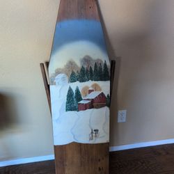 One-of-a-Kind Vintage Hand-Painted Ironing Board – Folk Art