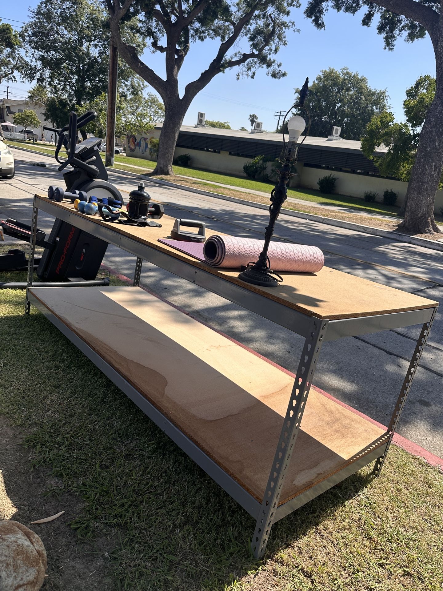Work Bench With Shelf